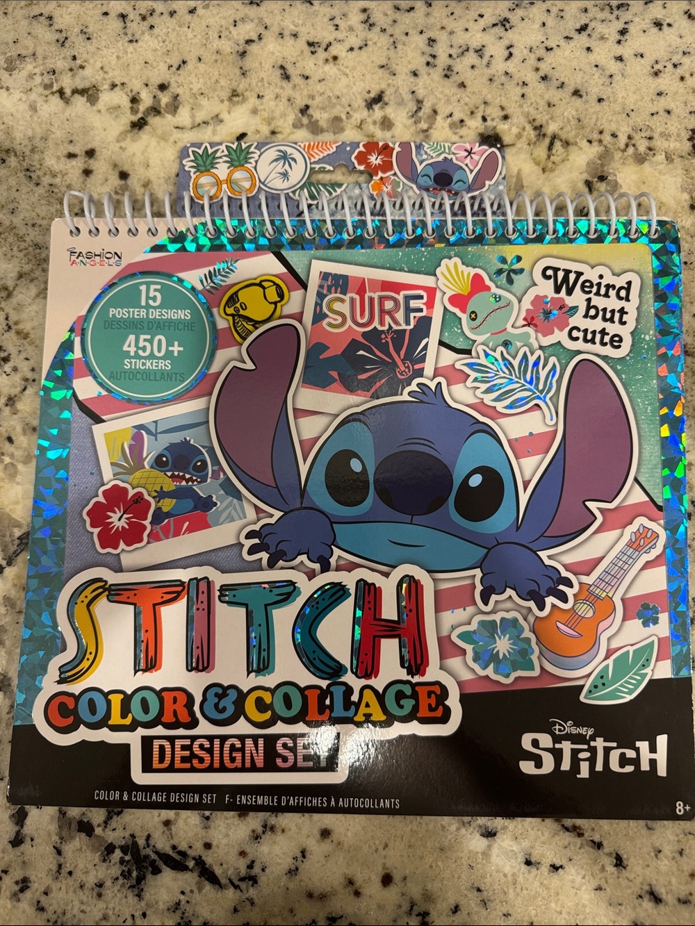 Disney Stitch Color & Collage Design Set - Blue Purple Teal